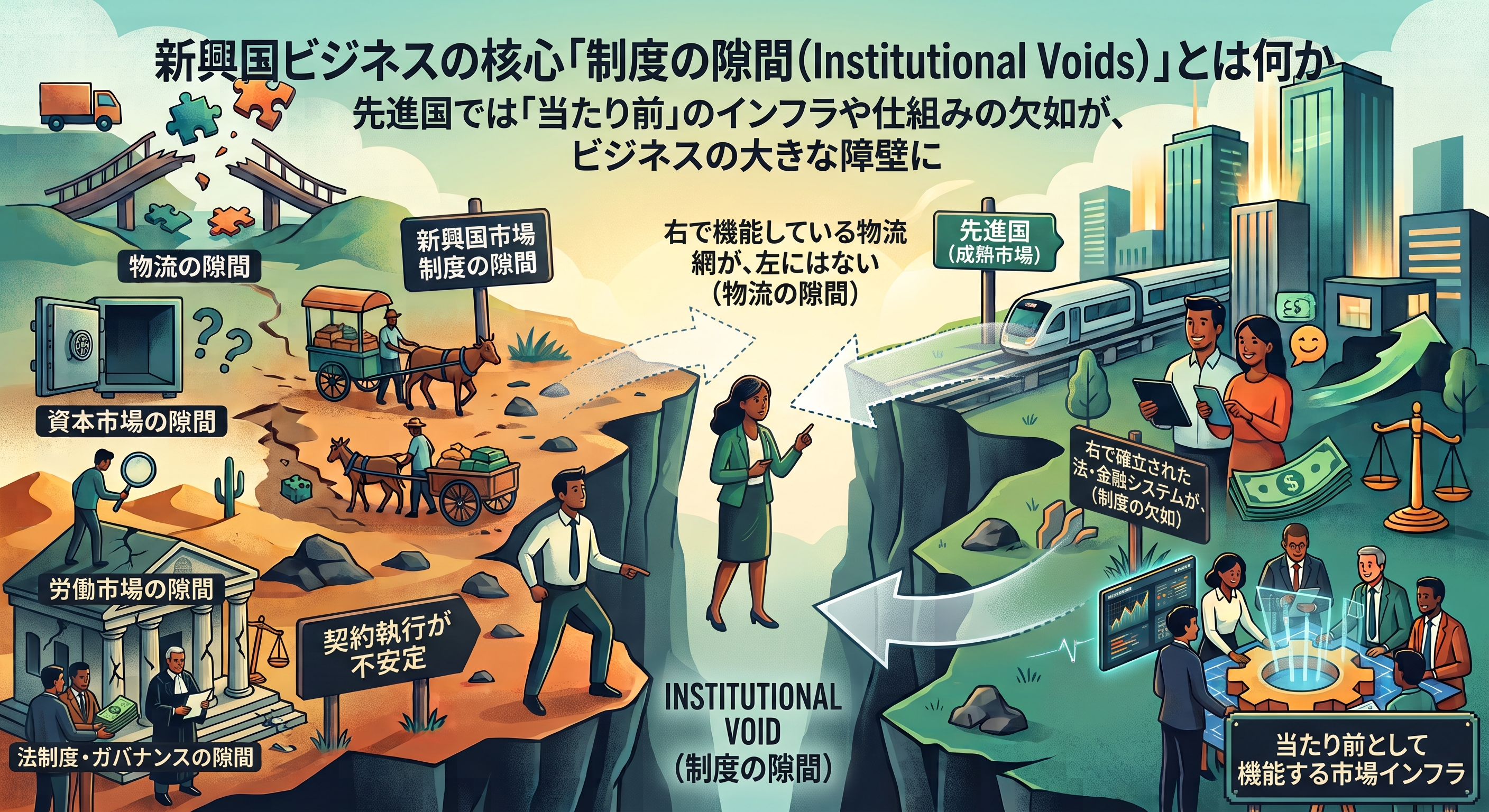 新興国ビジネスの核心「制度の隙間（Institutional Voids）」とは何か｜先進国の常識が通じない市場で勝つ戦略