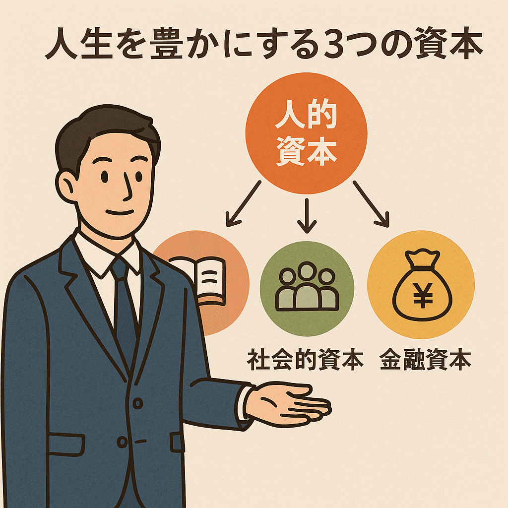 人生を豊かにする3つの資本｜最も大切な人的資本への投資